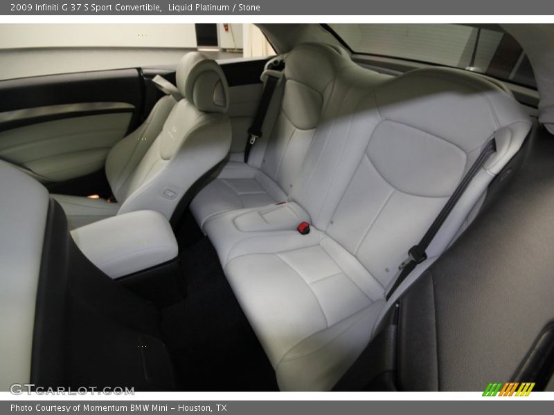 Rear Seat of 2009 G 37 S Sport Convertible