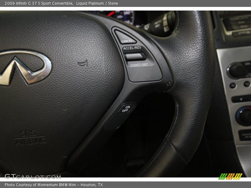 Liquid Platinum / Stone 2009 Infiniti G 37 S Sport Convertible