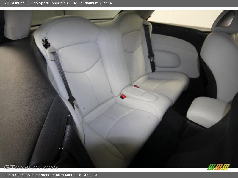 Rear Seat of 2009 G 37 S Sport Convertible