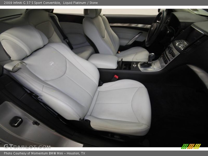 Liquid Platinum / Stone 2009 Infiniti G 37 S Sport Convertible