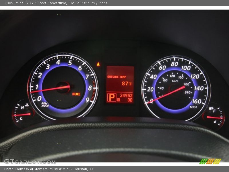  2009 G 37 S Sport Convertible 37 S Sport Convertible Gauges