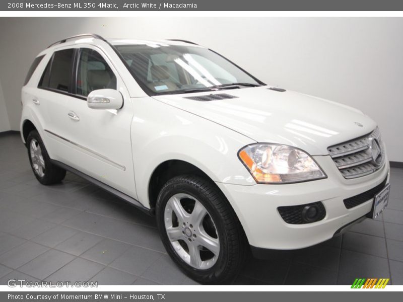Arctic White / Macadamia 2008 Mercedes-Benz ML 350 4Matic