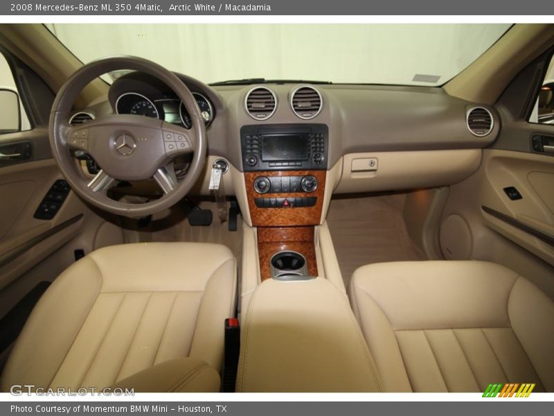 Arctic White / Macadamia 2008 Mercedes-Benz ML 350 4Matic