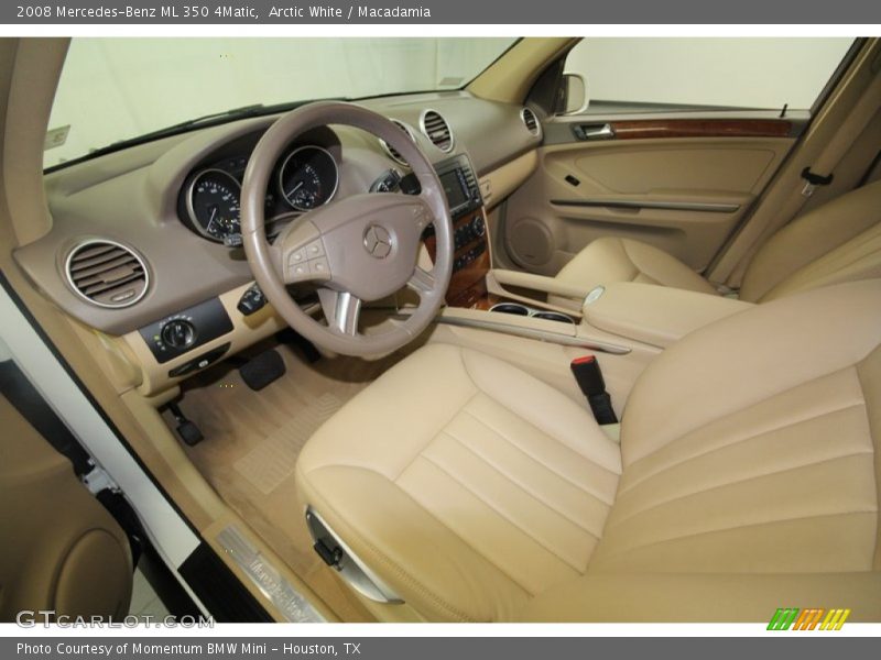 Arctic White / Macadamia 2008 Mercedes-Benz ML 350 4Matic