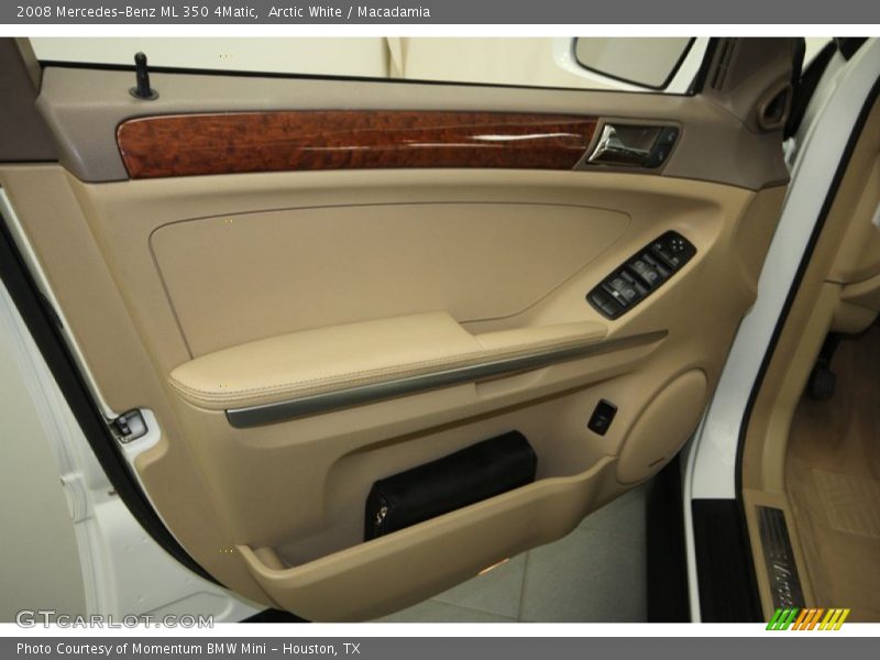 Arctic White / Macadamia 2008 Mercedes-Benz ML 350 4Matic