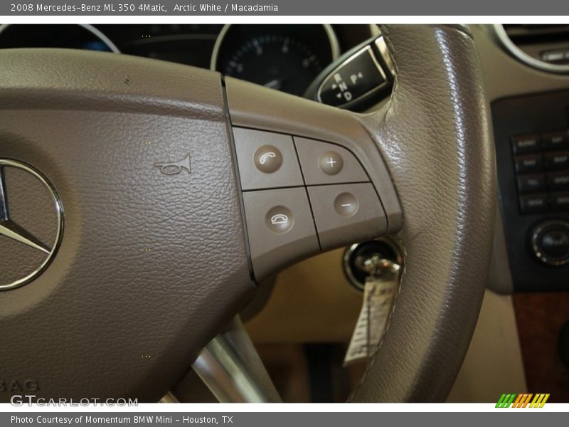 Arctic White / Macadamia 2008 Mercedes-Benz ML 350 4Matic