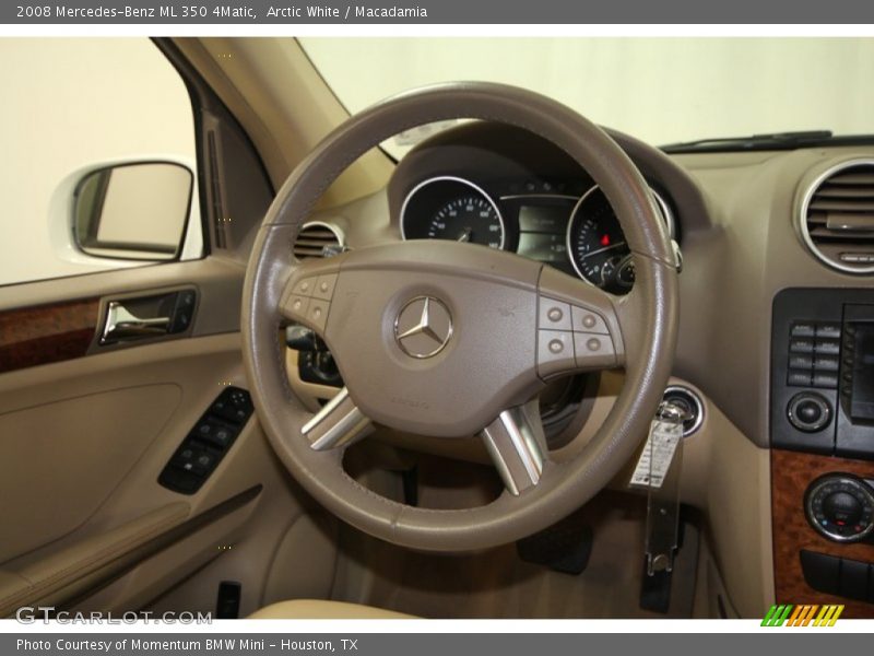 Arctic White / Macadamia 2008 Mercedes-Benz ML 350 4Matic