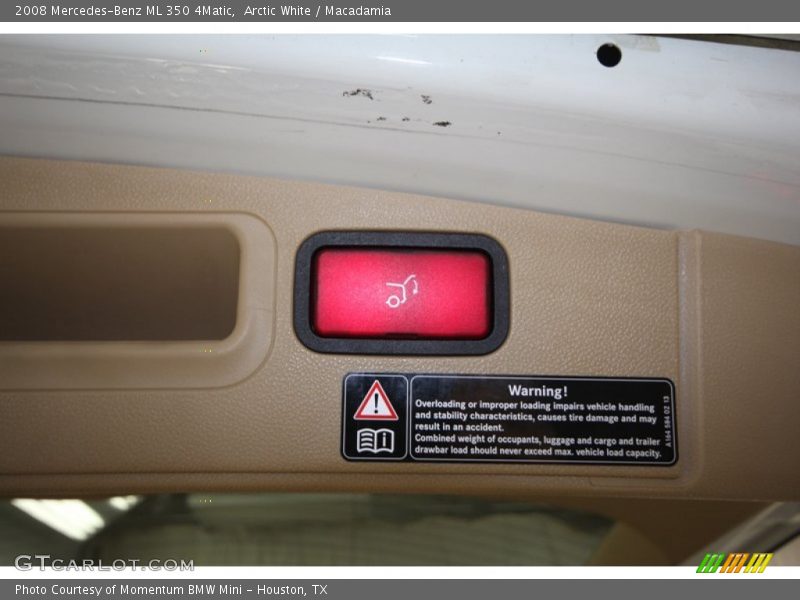Arctic White / Macadamia 2008 Mercedes-Benz ML 350 4Matic
