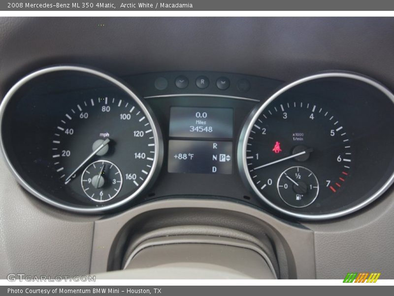 Arctic White / Macadamia 2008 Mercedes-Benz ML 350 4Matic