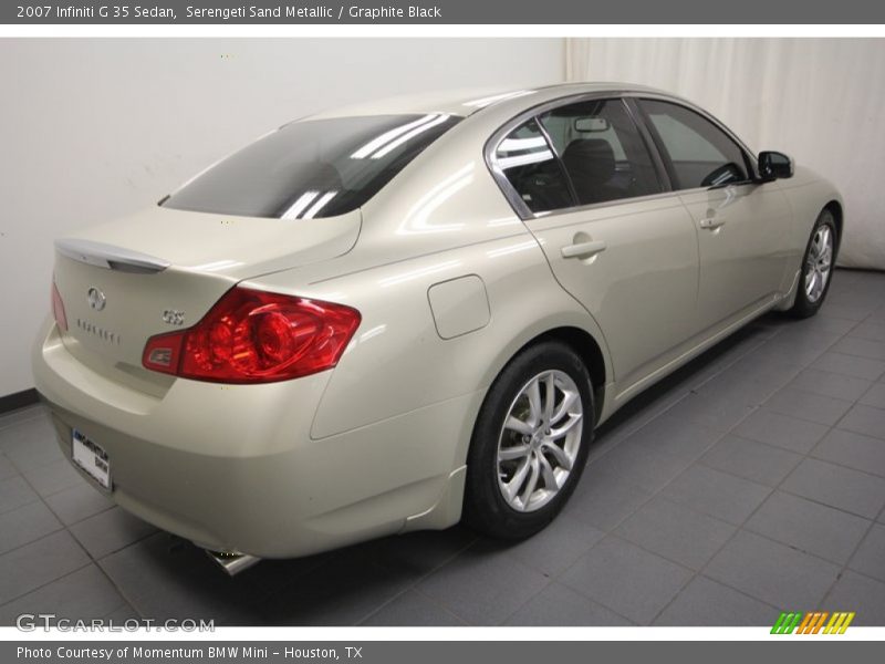 Serengeti Sand Metallic / Graphite Black 2007 Infiniti G 35 Sedan