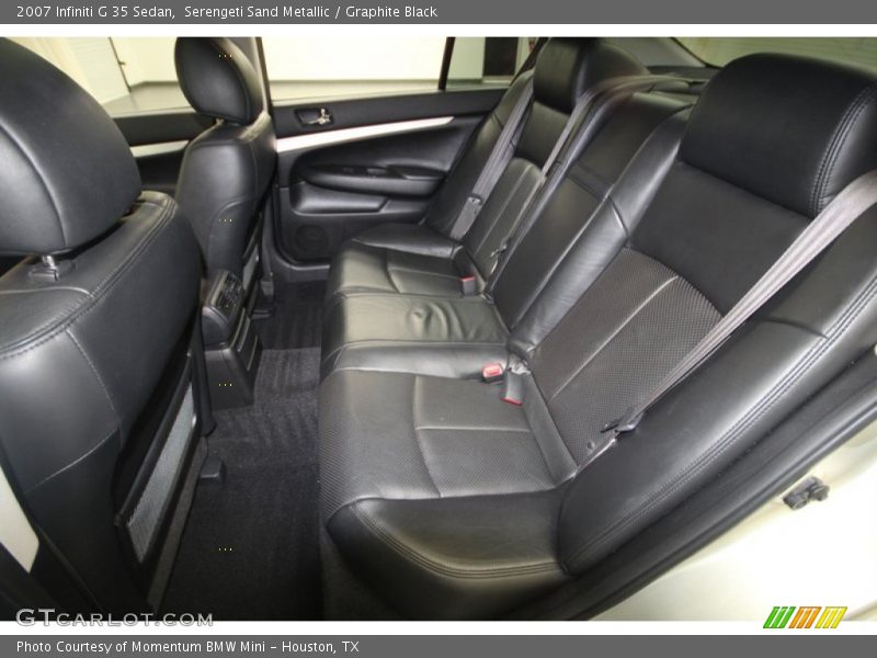 Rear Seat of 2007 G 35 Sedan