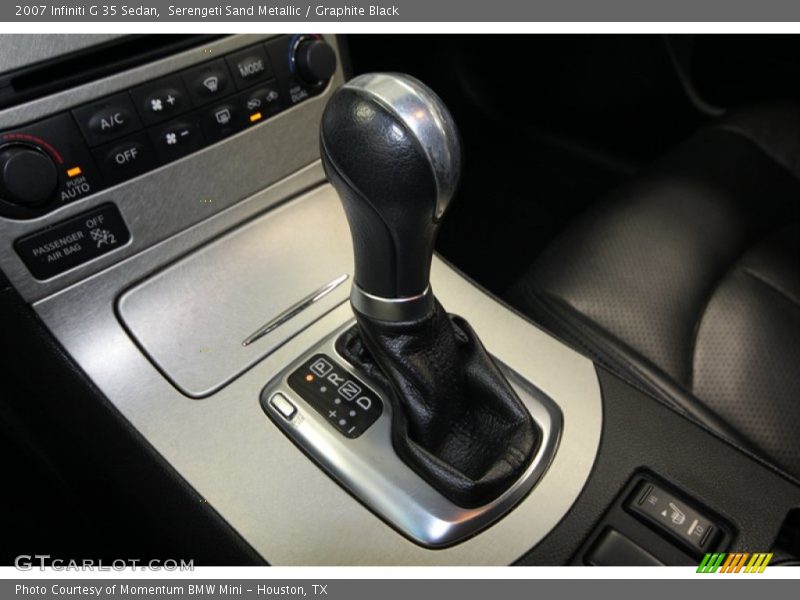  2007 G 35 Sedan 5 Speed Automatic Shifter