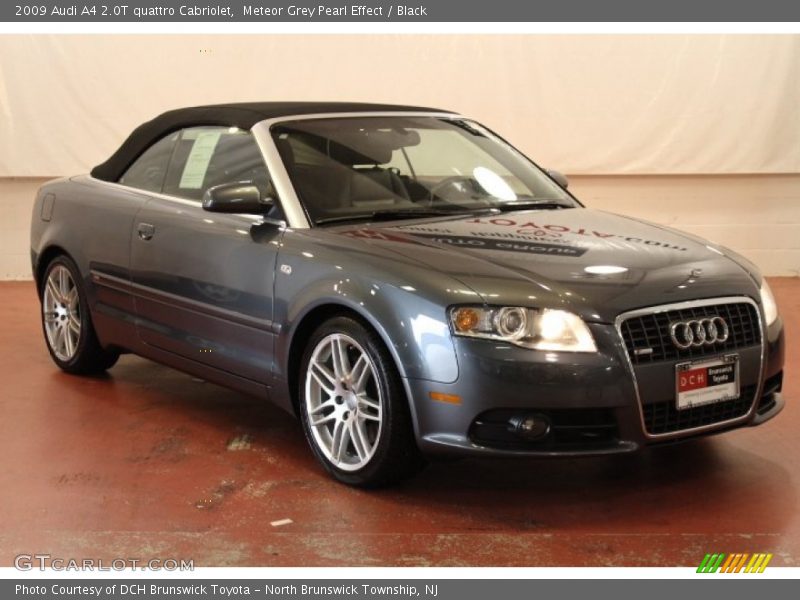 Meteor Grey Pearl Effect / Black 2009 Audi A4 2.0T quattro Cabriolet