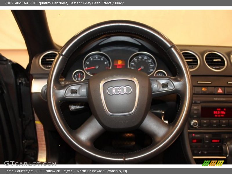 Meteor Grey Pearl Effect / Black 2009 Audi A4 2.0T quattro Cabriolet