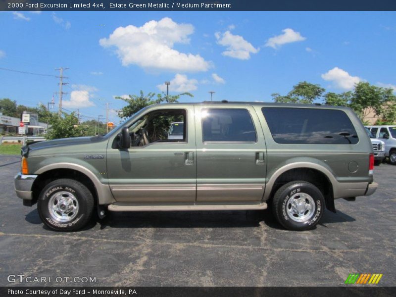 Estate Green Metallic / Medium Parchment 2000 Ford Excursion Limited 4x4