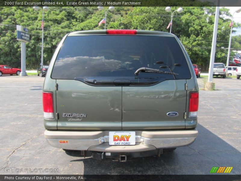Estate Green Metallic / Medium Parchment 2000 Ford Excursion Limited 4x4