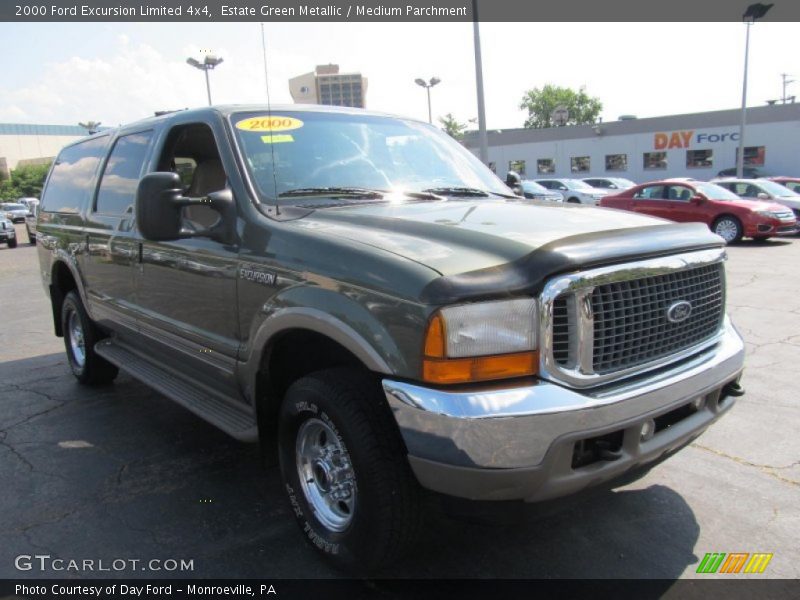 Estate Green Metallic / Medium Parchment 2000 Ford Excursion Limited 4x4