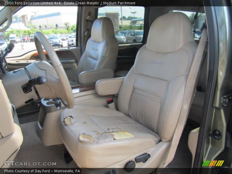 Estate Green Metallic / Medium Parchment 2000 Ford Excursion Limited 4x4