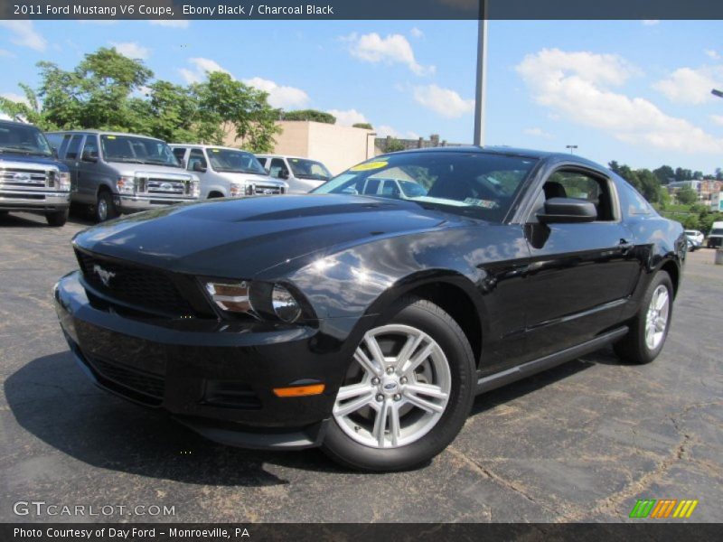 Ebony Black / Charcoal Black 2011 Ford Mustang V6 Coupe