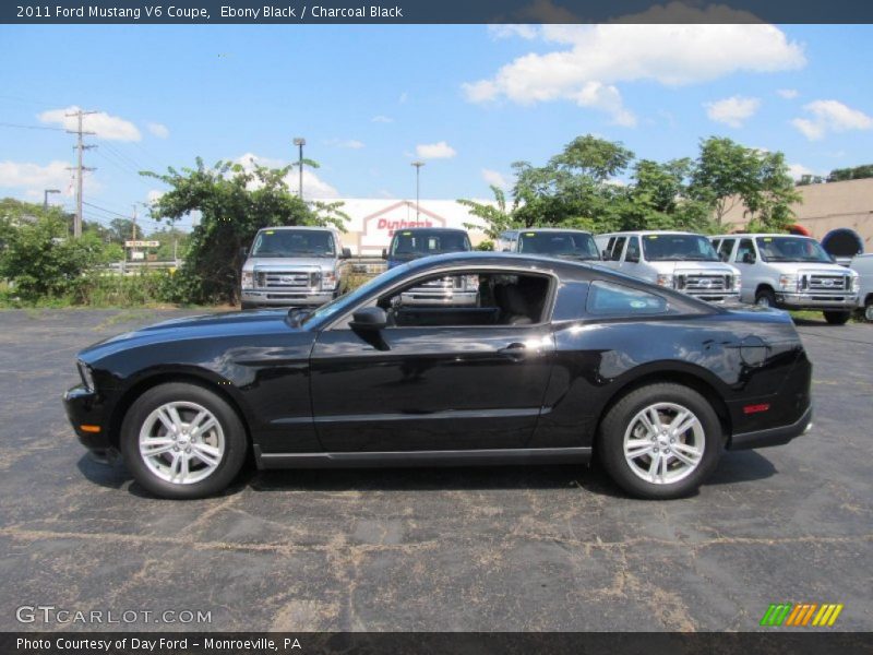 Ebony Black / Charcoal Black 2011 Ford Mustang V6 Coupe