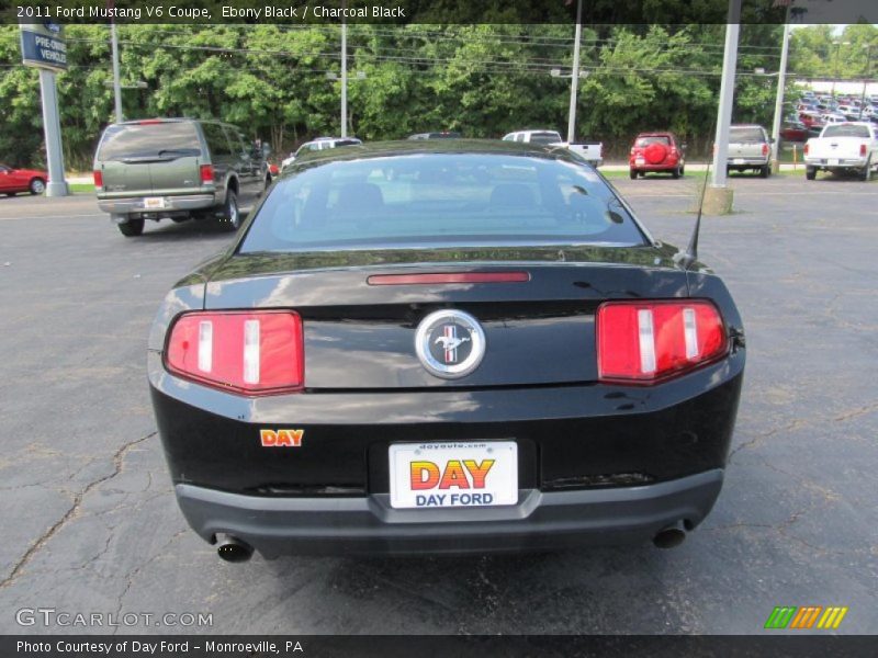 Ebony Black / Charcoal Black 2011 Ford Mustang V6 Coupe