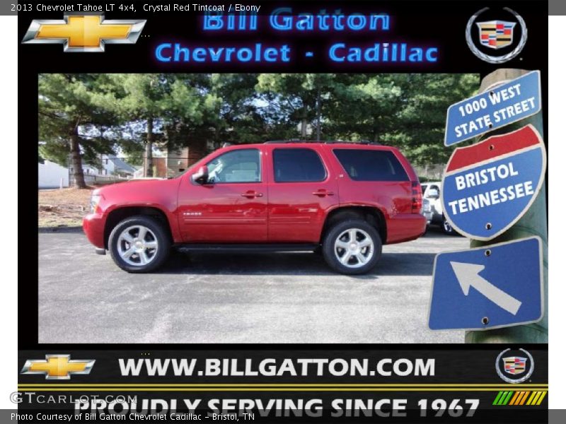 Crystal Red Tintcoat / Ebony 2013 Chevrolet Tahoe LT 4x4