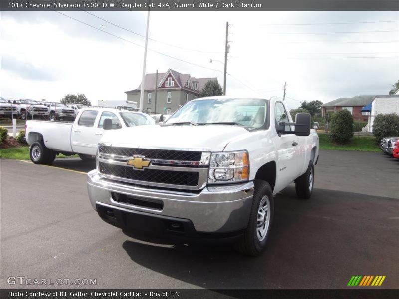 Summit White / Dark Titanium 2013 Chevrolet Silverado 3500HD WT Regular Cab 4x4