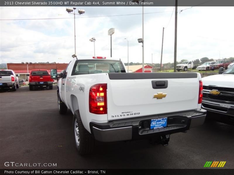 Summit White / Dark Titanium 2013 Chevrolet Silverado 3500HD WT Regular Cab 4x4