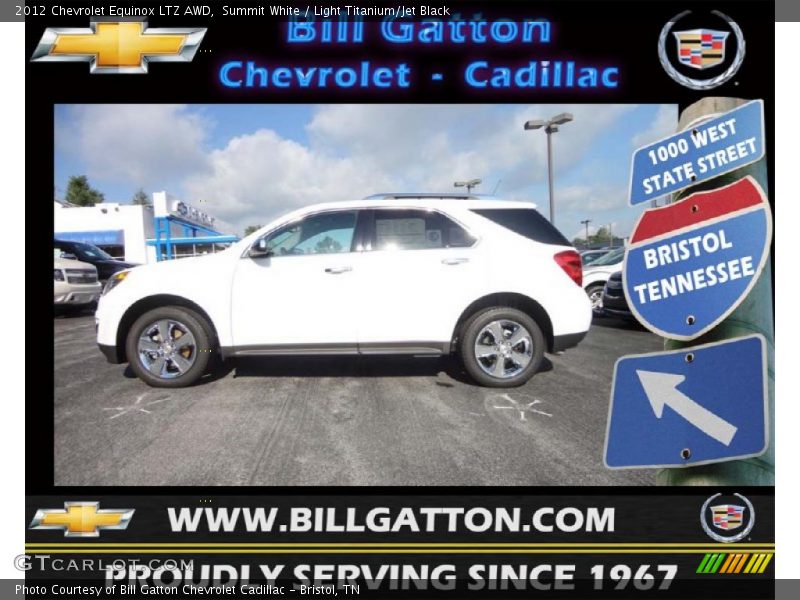 Summit White / Light Titanium/Jet Black 2012 Chevrolet Equinox LTZ AWD