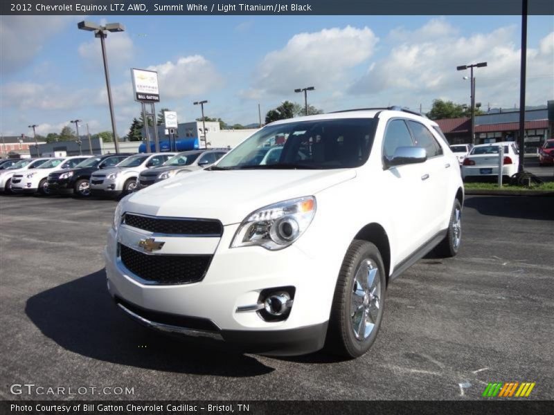 Summit White / Light Titanium/Jet Black 2012 Chevrolet Equinox LTZ AWD