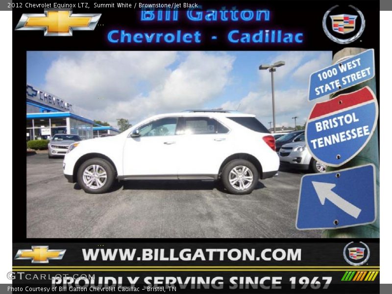 Summit White / Brownstone/Jet Black 2012 Chevrolet Equinox LTZ
