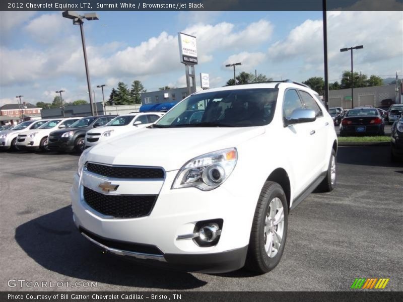 Summit White / Brownstone/Jet Black 2012 Chevrolet Equinox LTZ