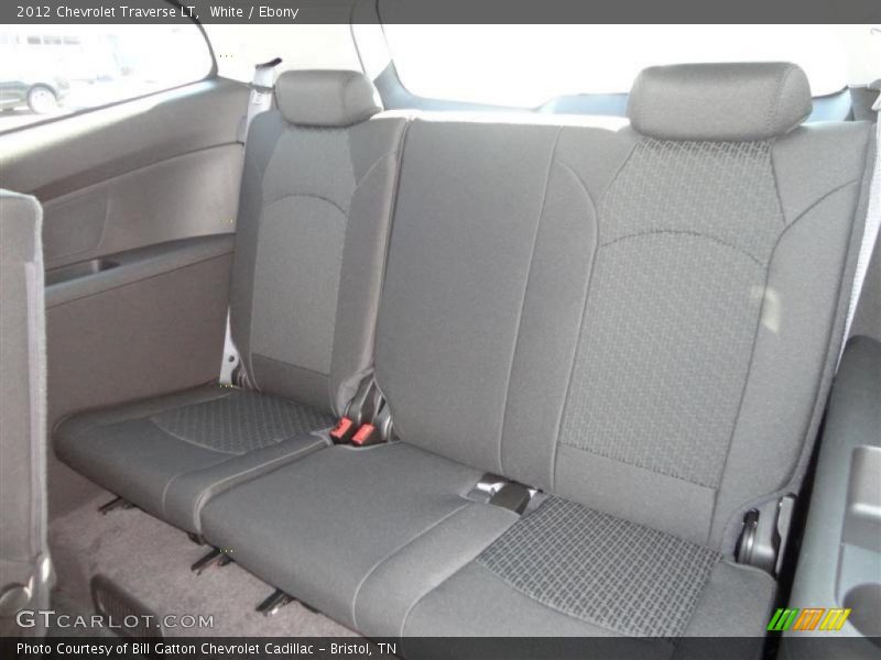 White / Ebony 2012 Chevrolet Traverse LT