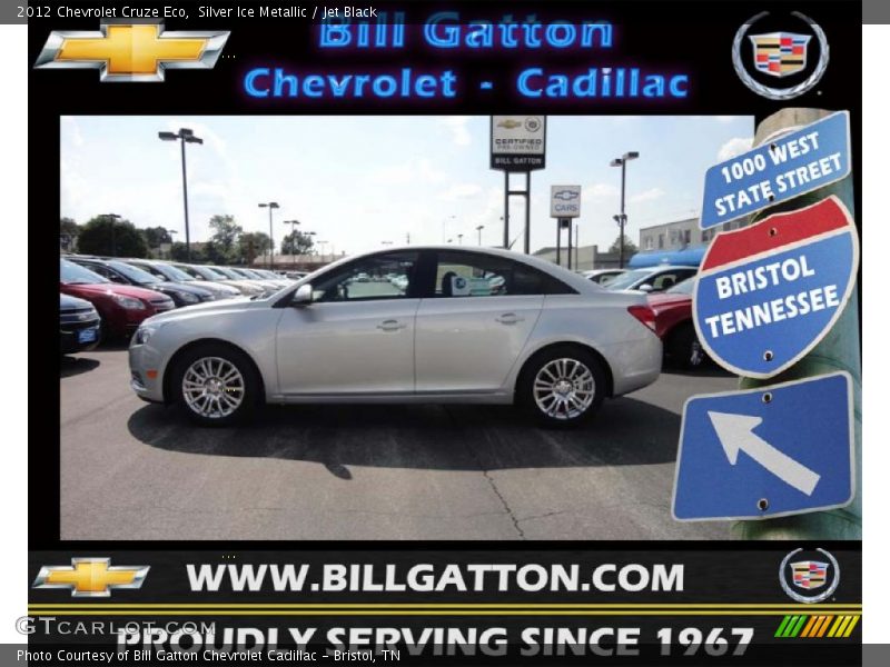 Silver Ice Metallic / Jet Black 2012 Chevrolet Cruze Eco