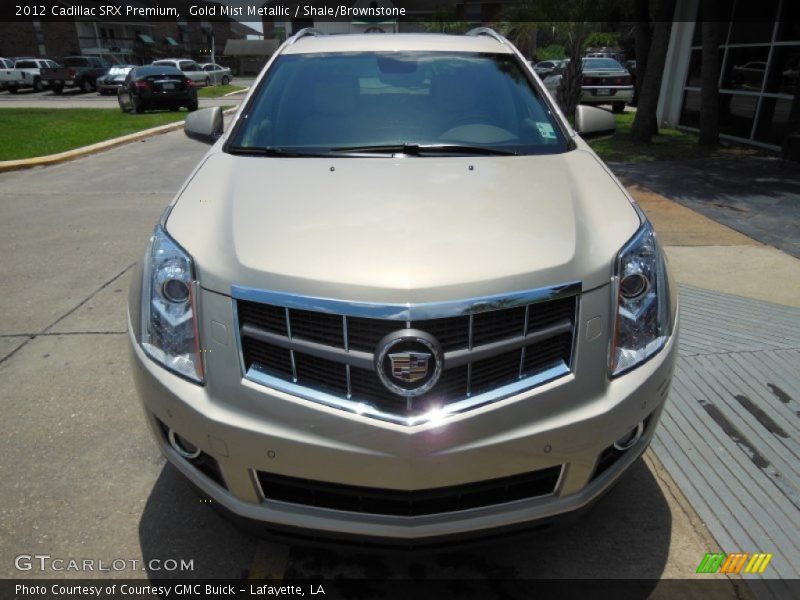Gold Mist Metallic / Shale/Brownstone 2012 Cadillac SRX Premium
