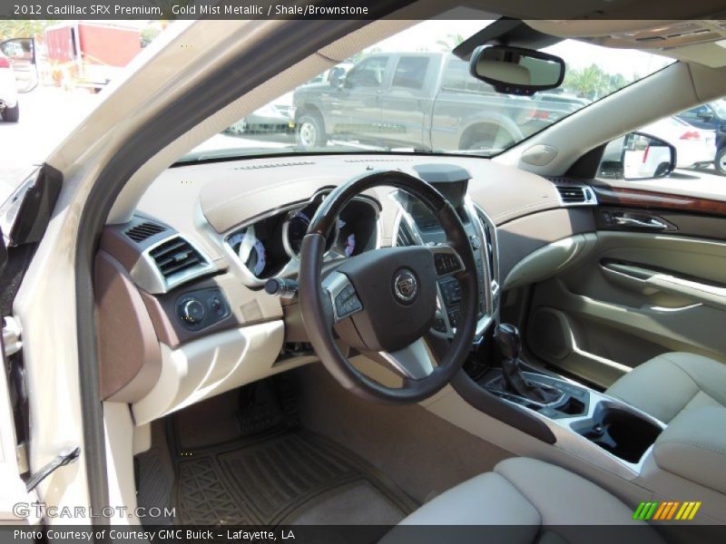 Gold Mist Metallic / Shale/Brownstone 2012 Cadillac SRX Premium