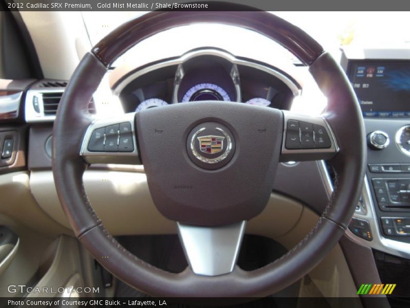 Gold Mist Metallic / Shale/Brownstone 2012 Cadillac SRX Premium