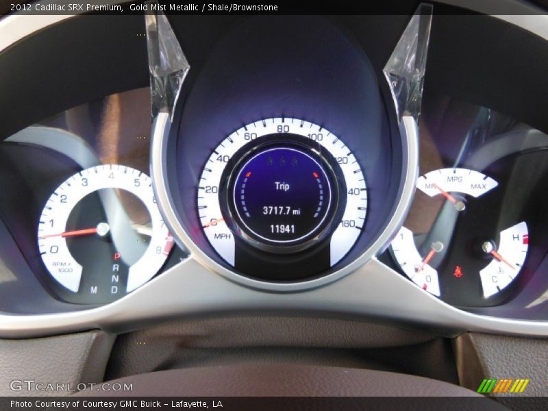 Gold Mist Metallic / Shale/Brownstone 2012 Cadillac SRX Premium