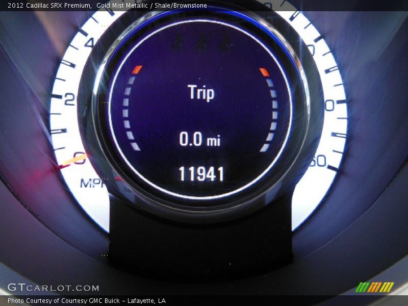Gold Mist Metallic / Shale/Brownstone 2012 Cadillac SRX Premium