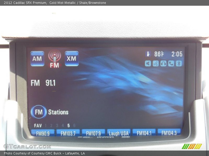 Gold Mist Metallic / Shale/Brownstone 2012 Cadillac SRX Premium