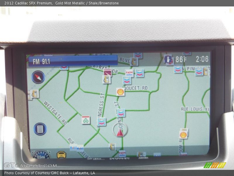 Gold Mist Metallic / Shale/Brownstone 2012 Cadillac SRX Premium