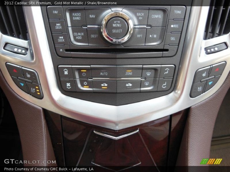 Gold Mist Metallic / Shale/Brownstone 2012 Cadillac SRX Premium