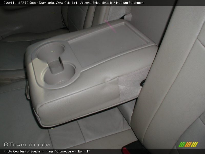 Arizona Beige Metallic / Medium Parchment 2004 Ford F250 Super Duty Lariat Crew Cab 4x4