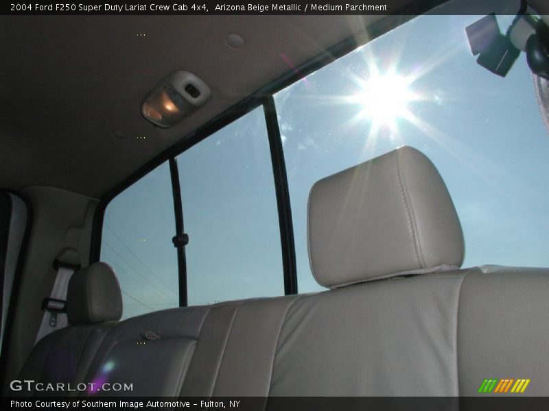 Arizona Beige Metallic / Medium Parchment 2004 Ford F250 Super Duty Lariat Crew Cab 4x4