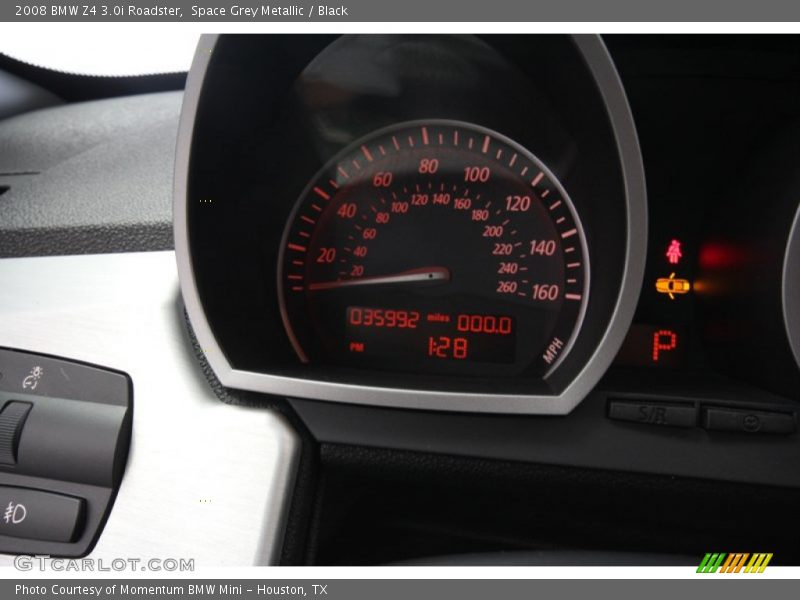 Space Grey Metallic / Black 2008 BMW Z4 3.0i Roadster