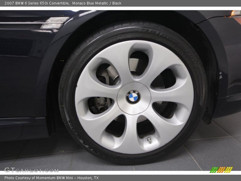 Monaco Blue Metallic / Black 2007 BMW 6 Series 650i Convertible
