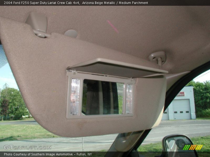 Arizona Beige Metallic / Medium Parchment 2004 Ford F250 Super Duty Lariat Crew Cab 4x4
