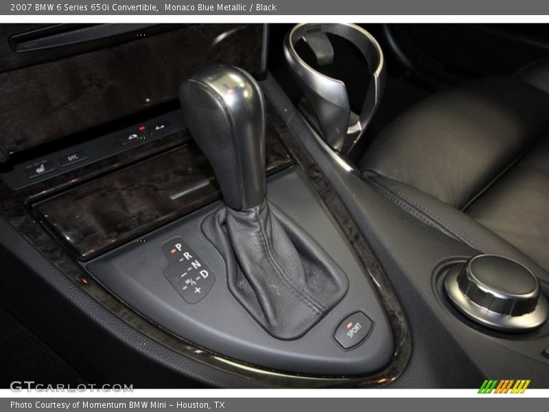 Monaco Blue Metallic / Black 2007 BMW 6 Series 650i Convertible