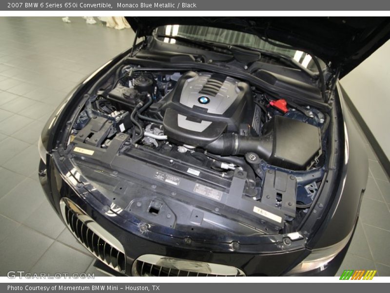 Monaco Blue Metallic / Black 2007 BMW 6 Series 650i Convertible