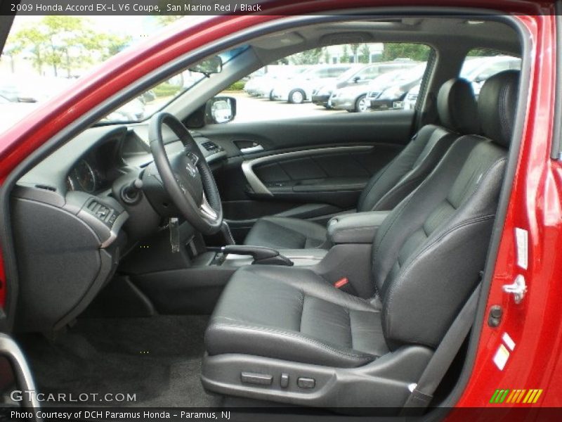 San Marino Red / Black 2009 Honda Accord EX-L V6 Coupe